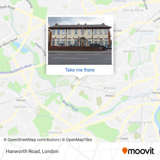 Hanworth Road map