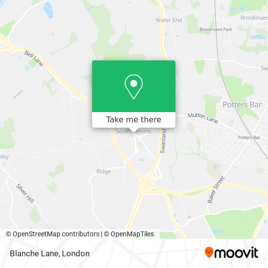 Blanche Lane map