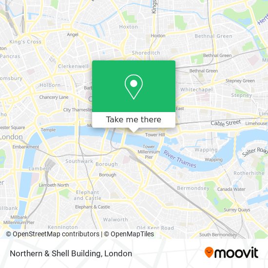 Northern & Shell Building map