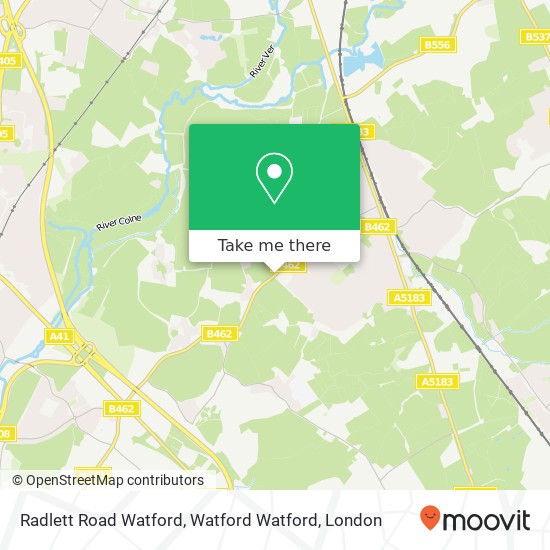 Radlett Road Watford, Watford Watford map