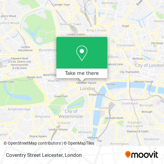 Coventry Street Leicester map