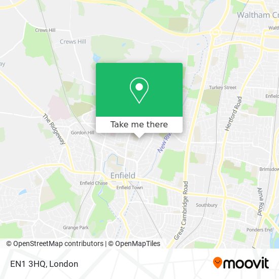EN1 3HQ map