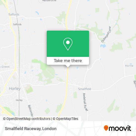 Smallfield Raceway map