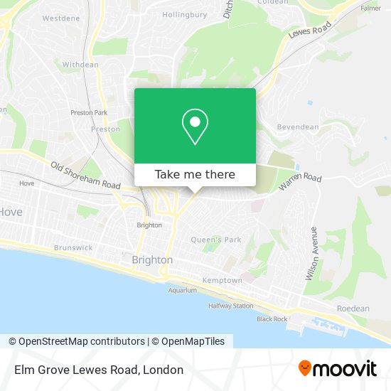 Elm Grove Brighton Map How To Get To Elm Grove Lewes Road In Brighton And Hove By Train Or Bus?