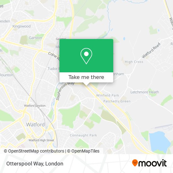 Otterspool Way map