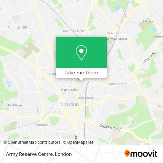 Army Reserve Centre map