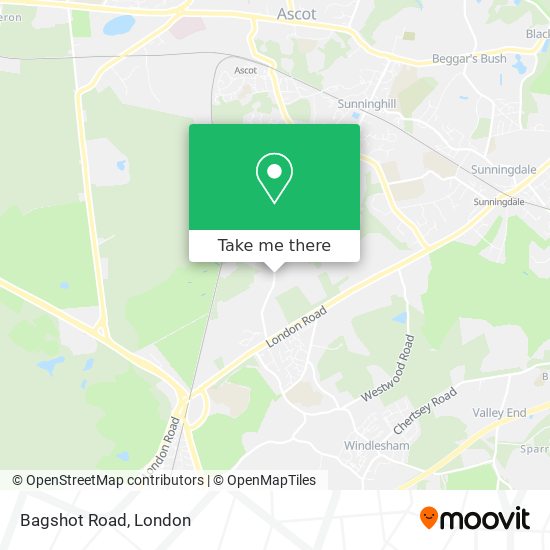 Bagshot Road map