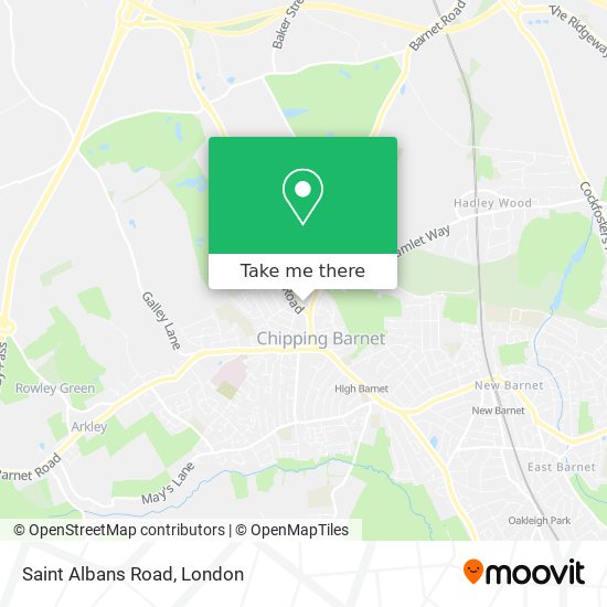 Saint Albans Road map