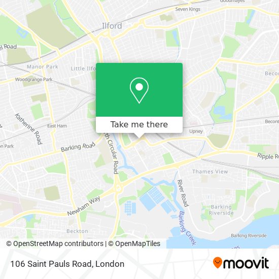 106 Saint Pauls Road map