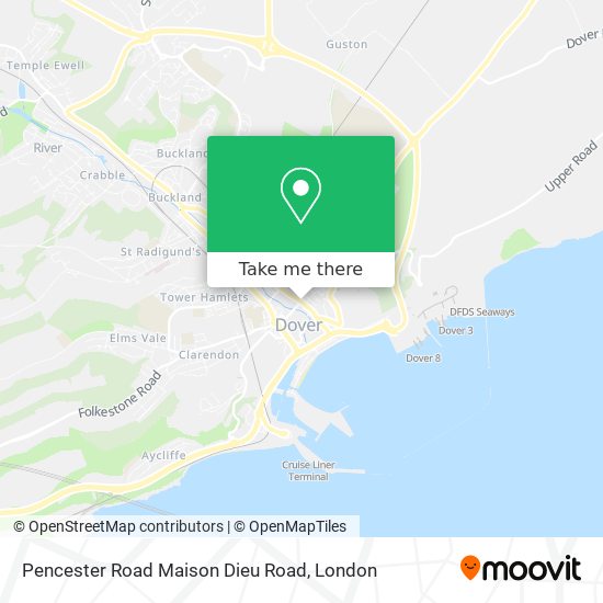 Pencester Road Maison Dieu Road map