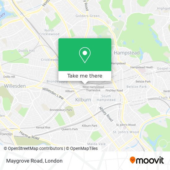 Maygrove Road map