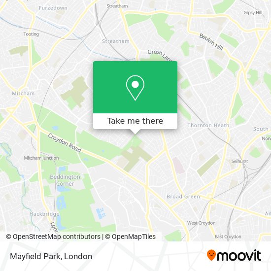 Mayfield Park map