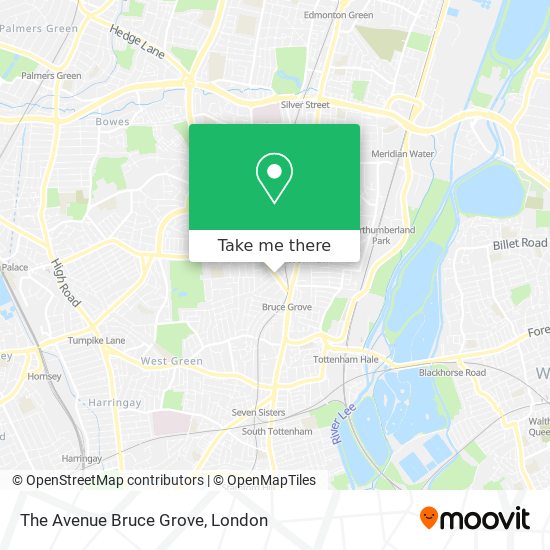 The Avenue Bruce Grove map