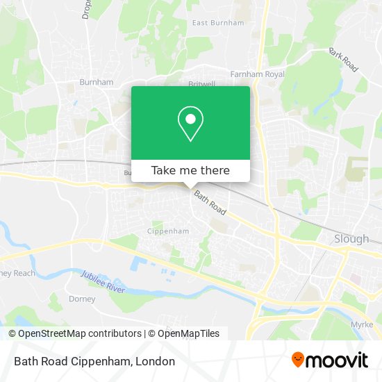 Bath Road Cippenham map