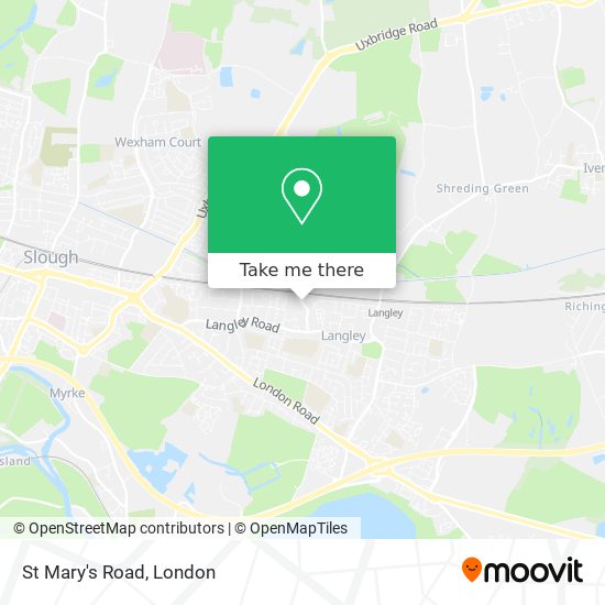 St Mary's Road map