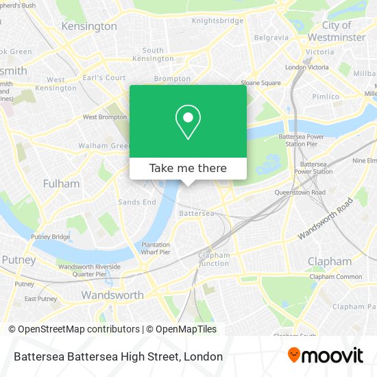 Battersea Battersea High Street map