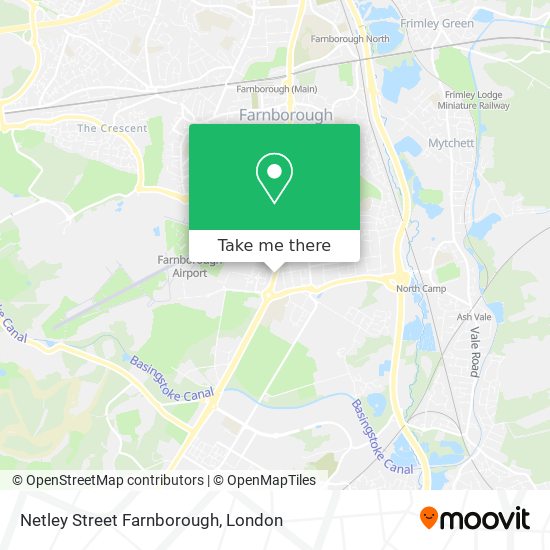 Netley Street Farnborough map