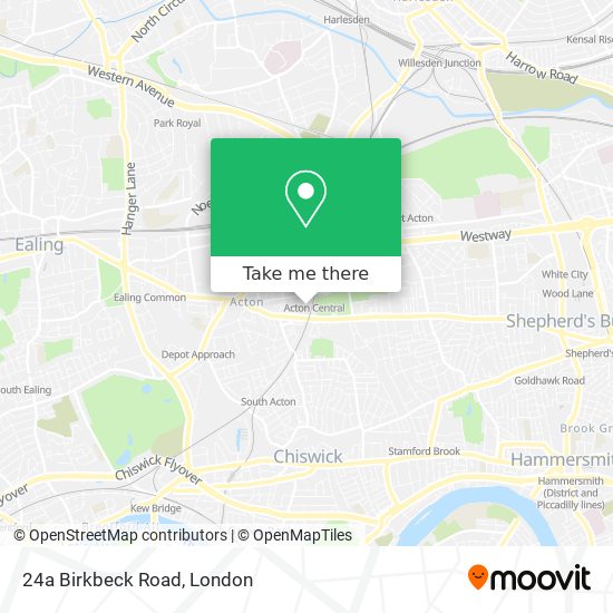 24a Birkbeck Road map