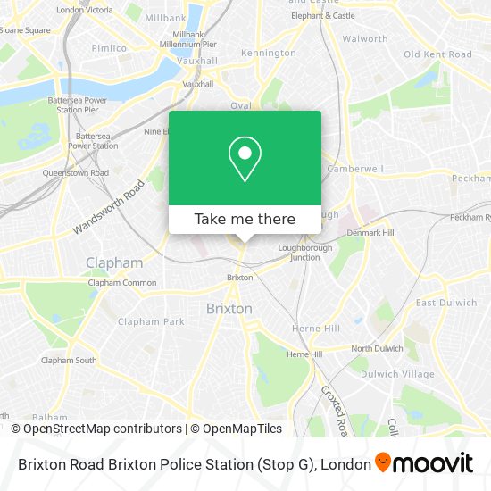Brixton Road Brixton Police Station (Stop G) map