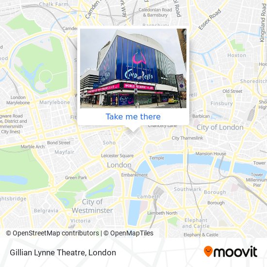 Gillian Lynne Theatre map