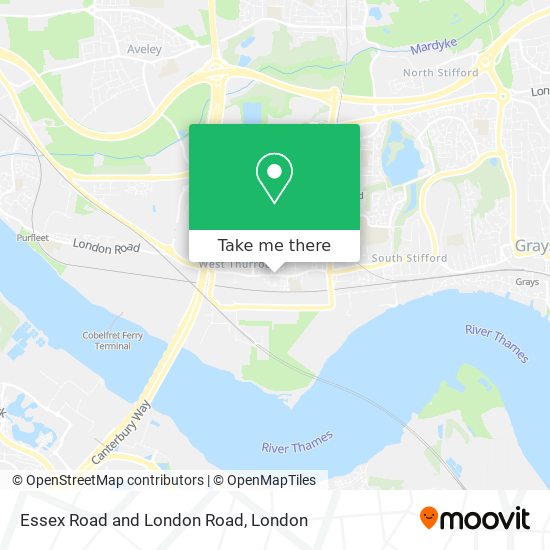 Essex Road and London Road map
