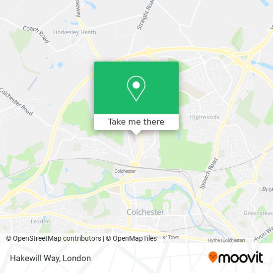 Hakewill Way map