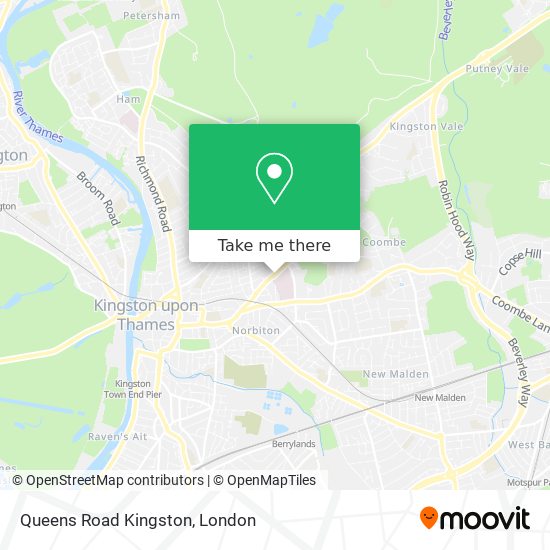 Queens Road Kingston map