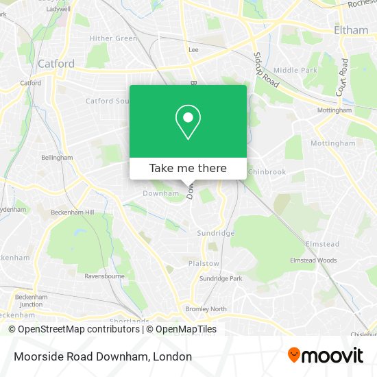 Moorside Road Downham map