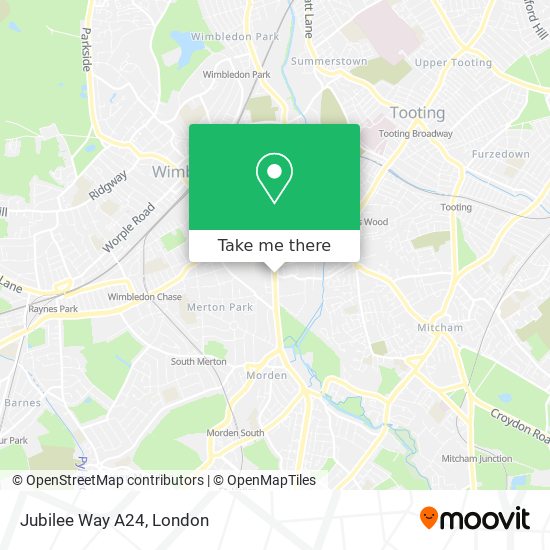 Jubilee Way A24 map