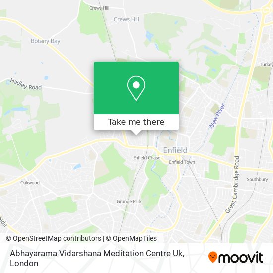 Abhayarama Vidarshana Meditation Centre Uk map