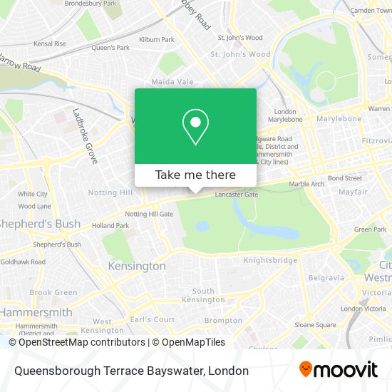 Queensborough Terrace Bayswater map