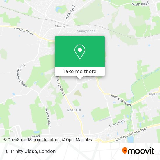 6 Trinity Close map