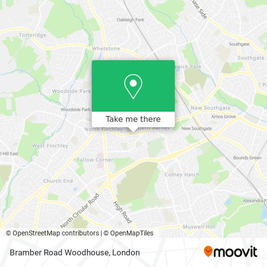 Bramber Road Woodhouse map