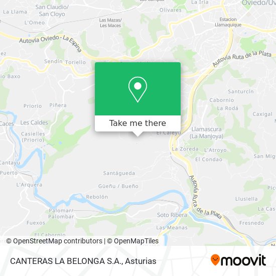 CANTERAS LA BELONGA S.A. map
