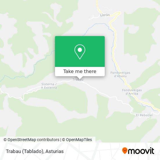 Trabau (Tablado) map