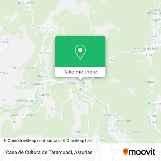 Casa de Cultura de Taramundi map