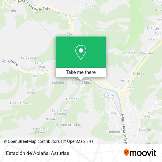 Estación de Ablaña map