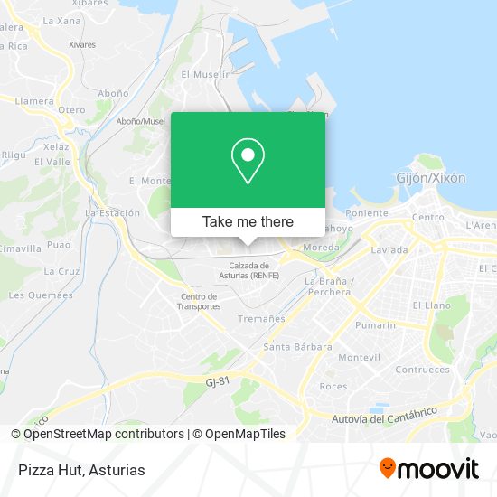 Pizza Hut map