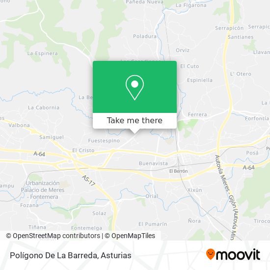Polígono De La Barreda map