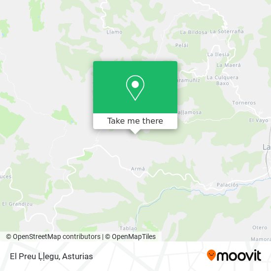 El Preu Ḷḷegu map