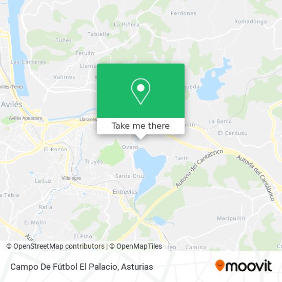 Campo De Fútbol El Palacio map