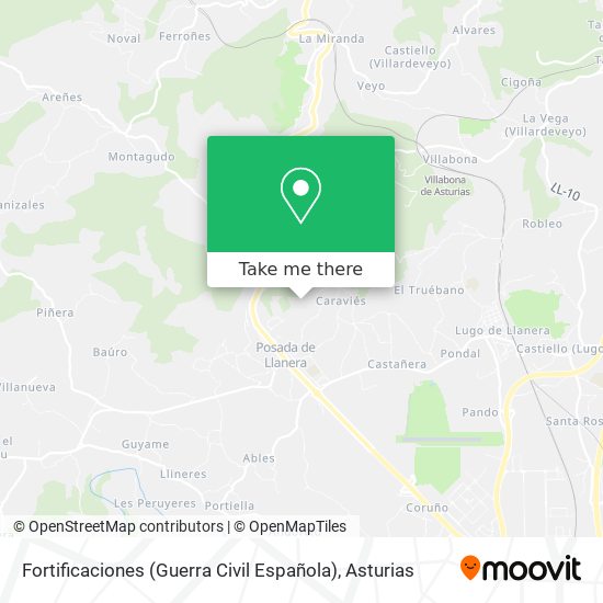Fortificaciones (Guerra Civil Española) map
