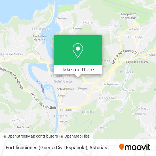 Fortificaciones (Guerra Civil Española) map