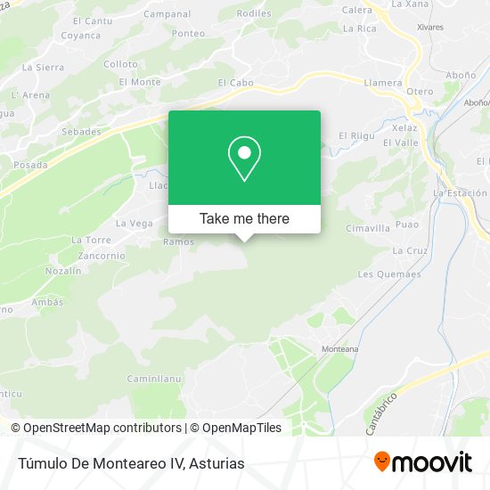 Túmulo De Monteareo IV map