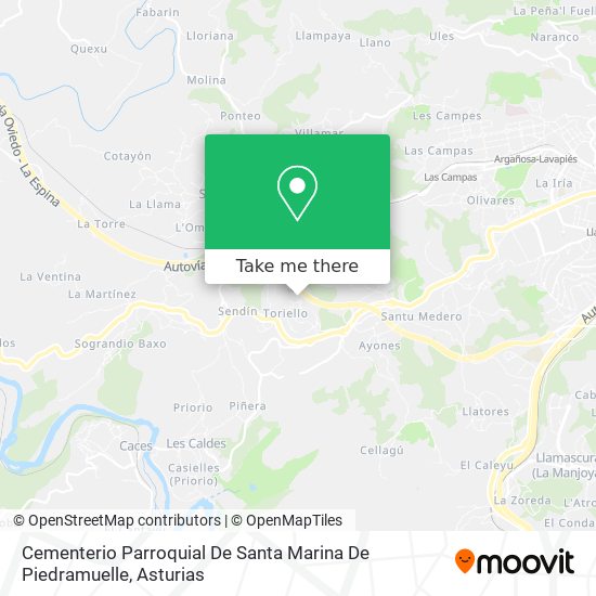 Cementerio Parroquial De Santa Marina De Piedramuelle map