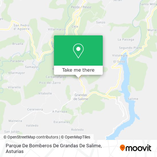 Parque De Bomberos De Grandas De Salime map