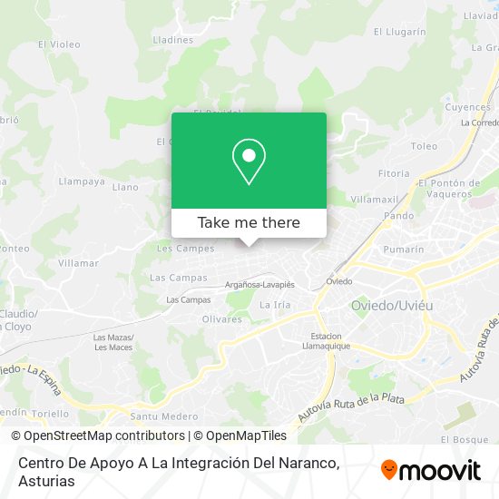 Centro De Apoyo A La Integración Del Naranco map