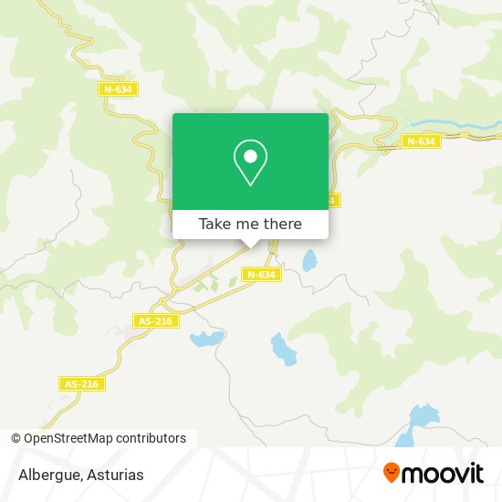 mapa Albergue