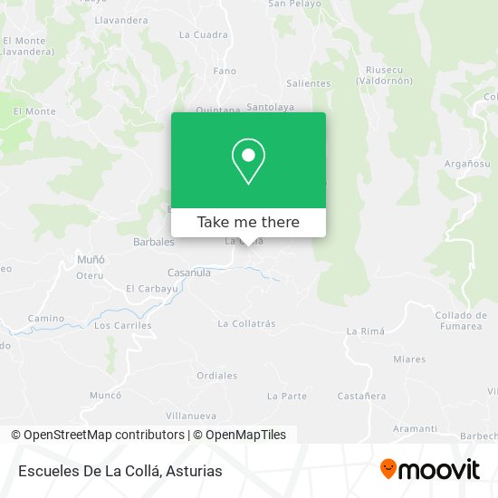 Escueles De La Collá map