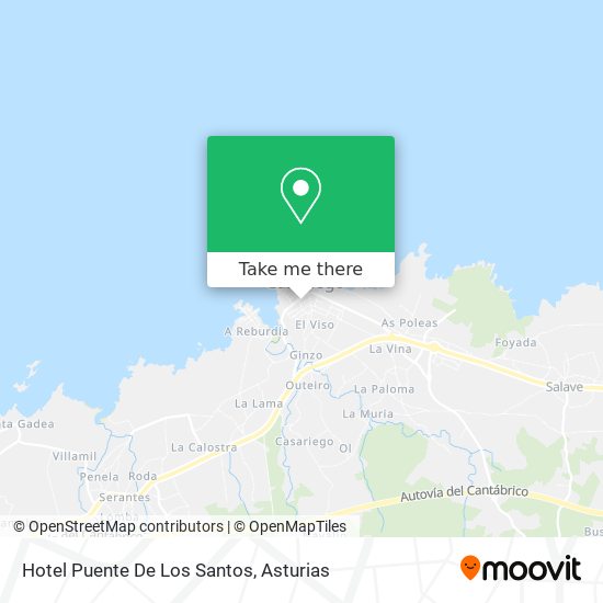 Hotel Puente De Los Santos map